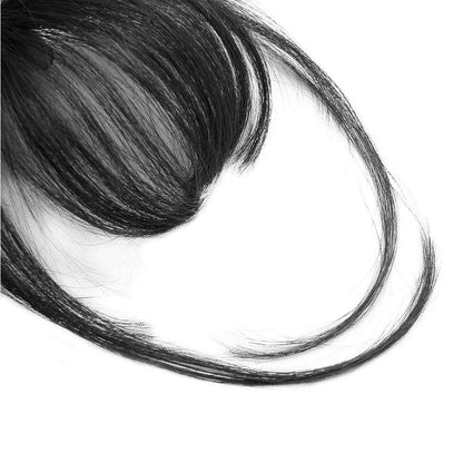 100% Human Hair Clip in Air Bangs
