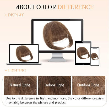 Clip in Bangs-100% human hair French Bangs in hair pieces