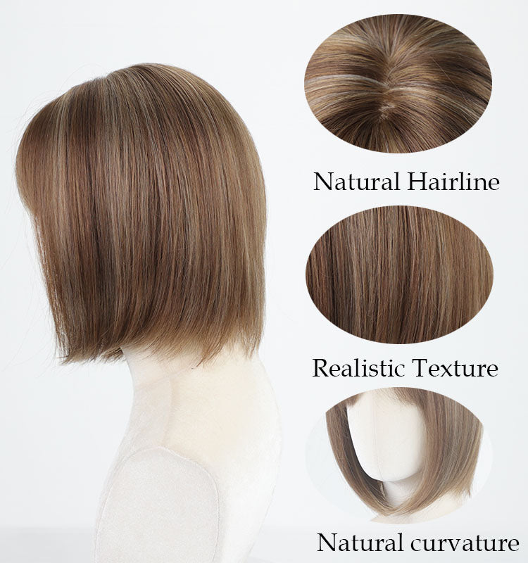 Clara - Wigyy Daily Use Highlighted Elegant Wig for White Women