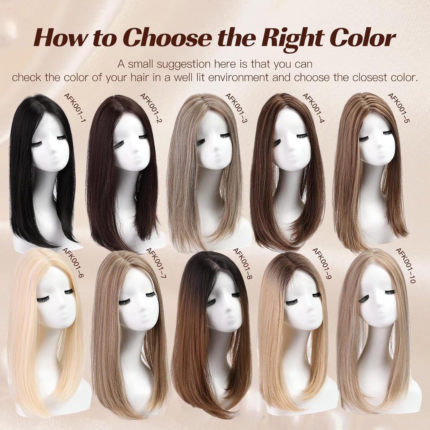 Rachel - 100% Human Hair 14 Inch Hair Toppers for Women Hair Pieces