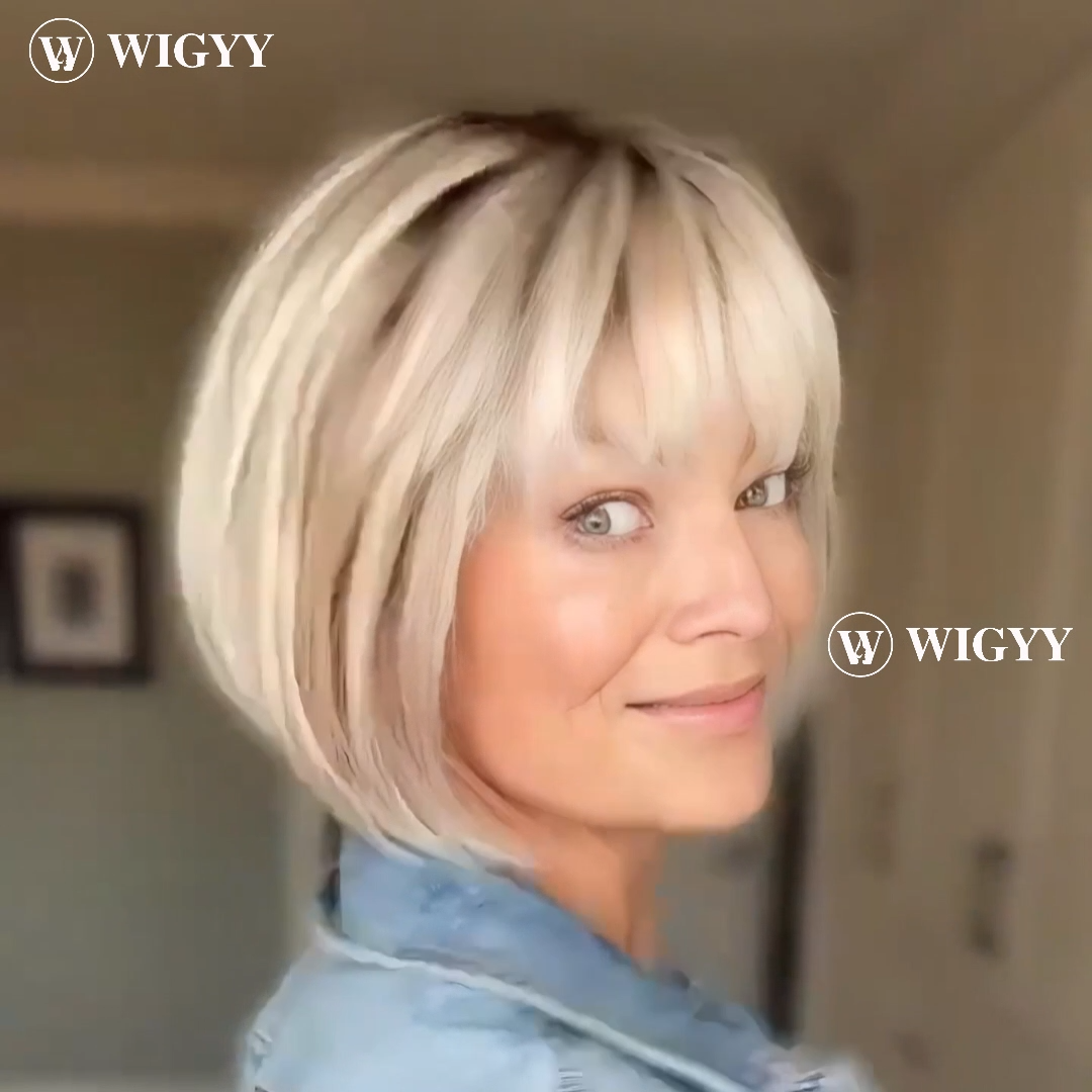 Perla - Wigyy Bob Elegant Wig with Bang