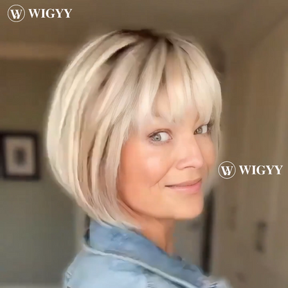 Perla - Wigyy Bob Elegant Wig with Bang