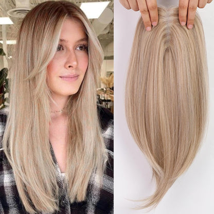 Rachel - 100% Human Hair 14 Inch Hair Toppers for Women Hair Pieces