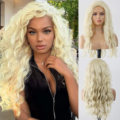 New Wave Golden Fluffy Hot Wigs