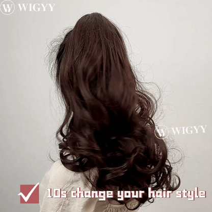 30-Second Dream Claw Clips in Ponytail Extension(Wave)