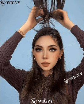 100% Human Hair Toppers for Women Adding Hair Volume Topper with Bangs 12 inches Invisible