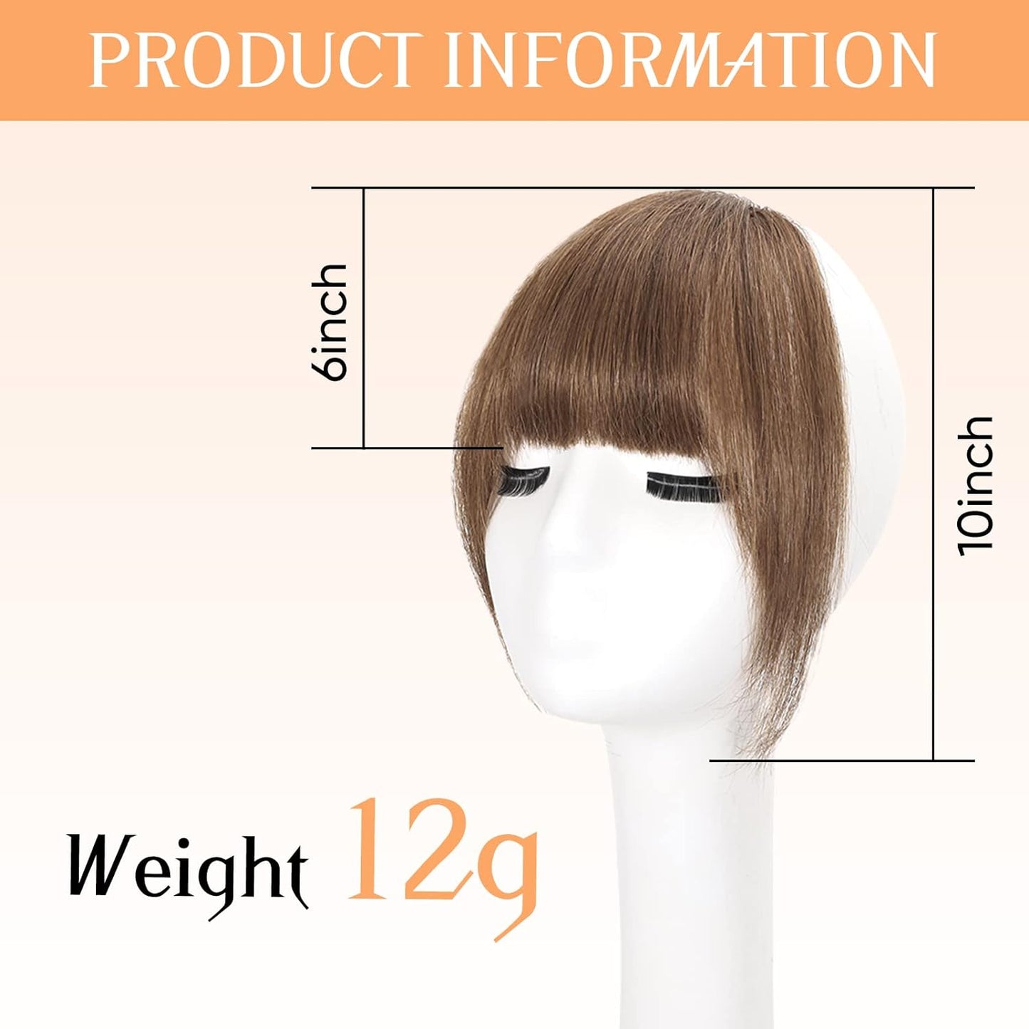 Clip in Bangs-100% human hair French Bangs in hair pieces