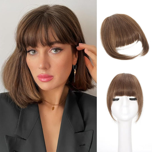 Clip in Bangs-100% human hair French Bangs in hair pieces