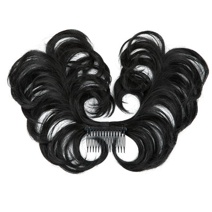 Messy Bun Hair Piece Side Comb Clip in Hair Bun Hairpiece