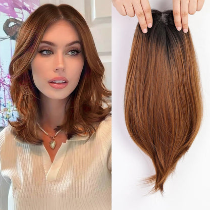 Rachel - 100% Human Hair 14 Inch Hair Toppers for Women Hair Pieces