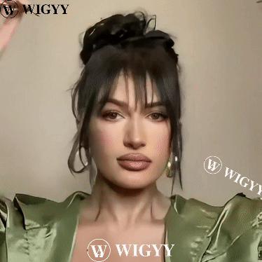 100% Human Hair Clip in Air Bangs