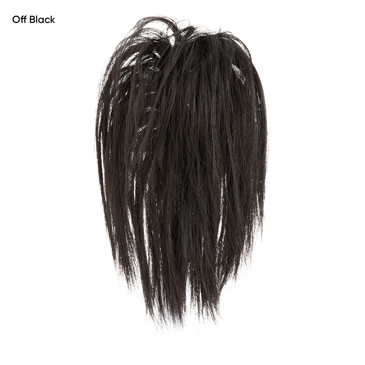 Messy ponytail clip extends hair