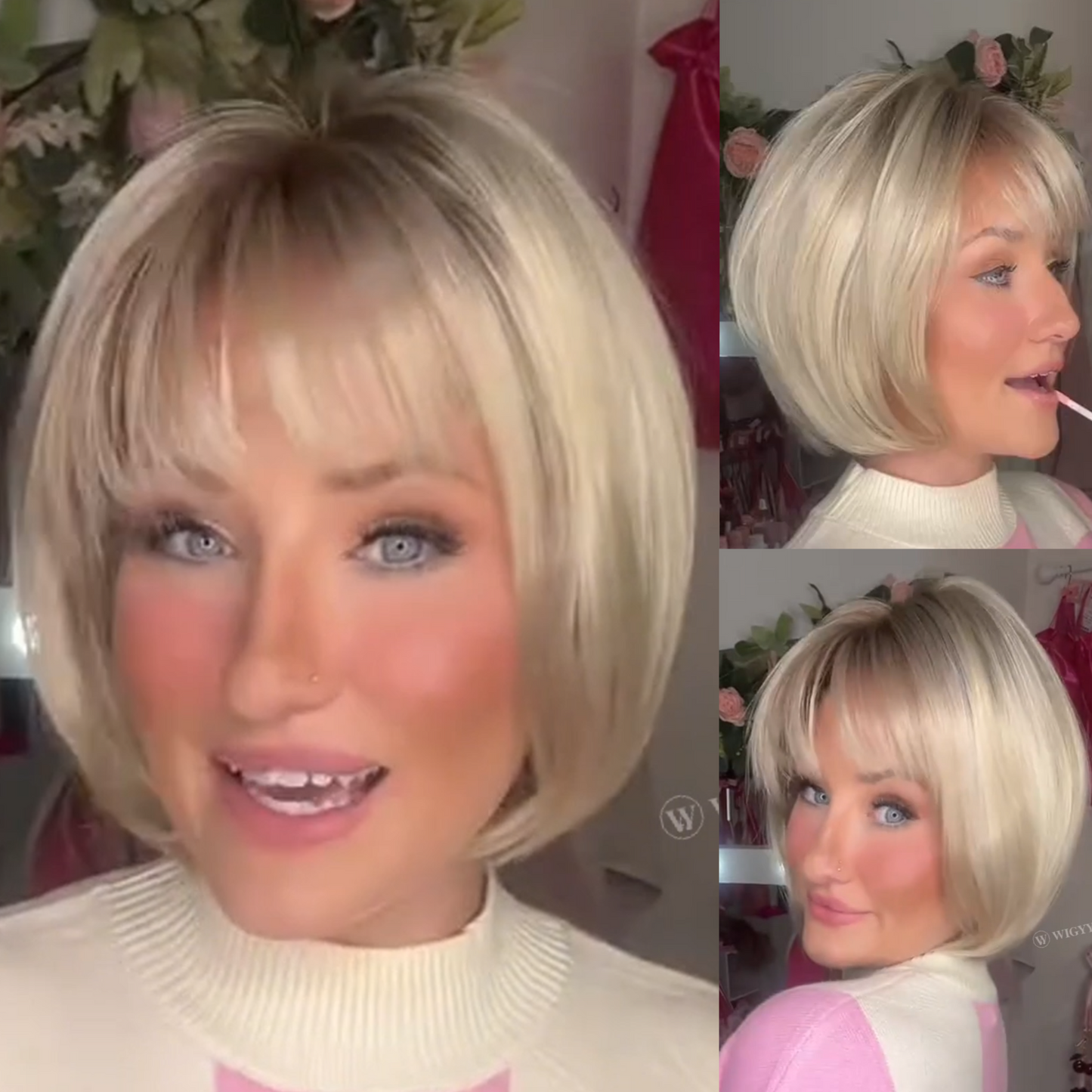 Clara - Wigyy Daily Use Highlighted Elegant Wig for White Women