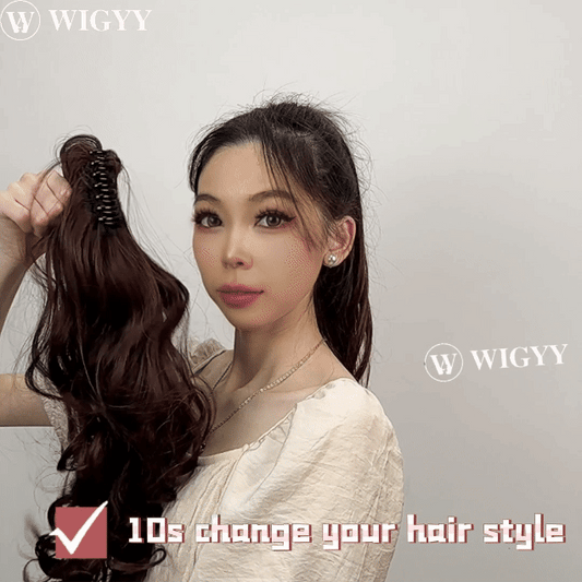 30-Second Dream Claw Clips in Ponytail Extension(Wave)