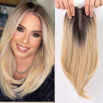 Rachel - 100% Human Hair 14 Inch Hair Toppers for Women Hair Pieces