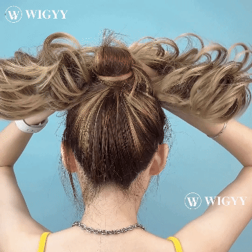 Messy Bun Hair Piece Side Comb Clip in Hair Bun Hairpiece