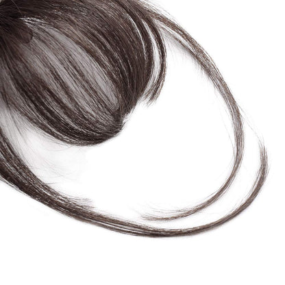 100% Human Hair Clip in Air Bangs