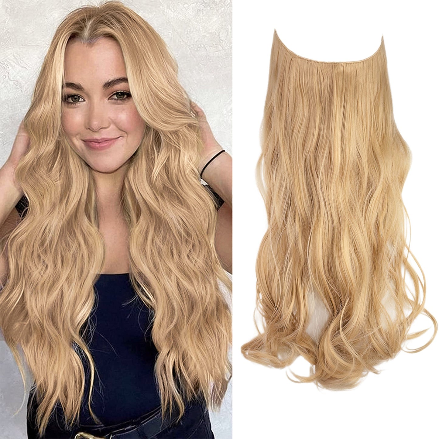 Wave Clip in Hair Extensions Wigs