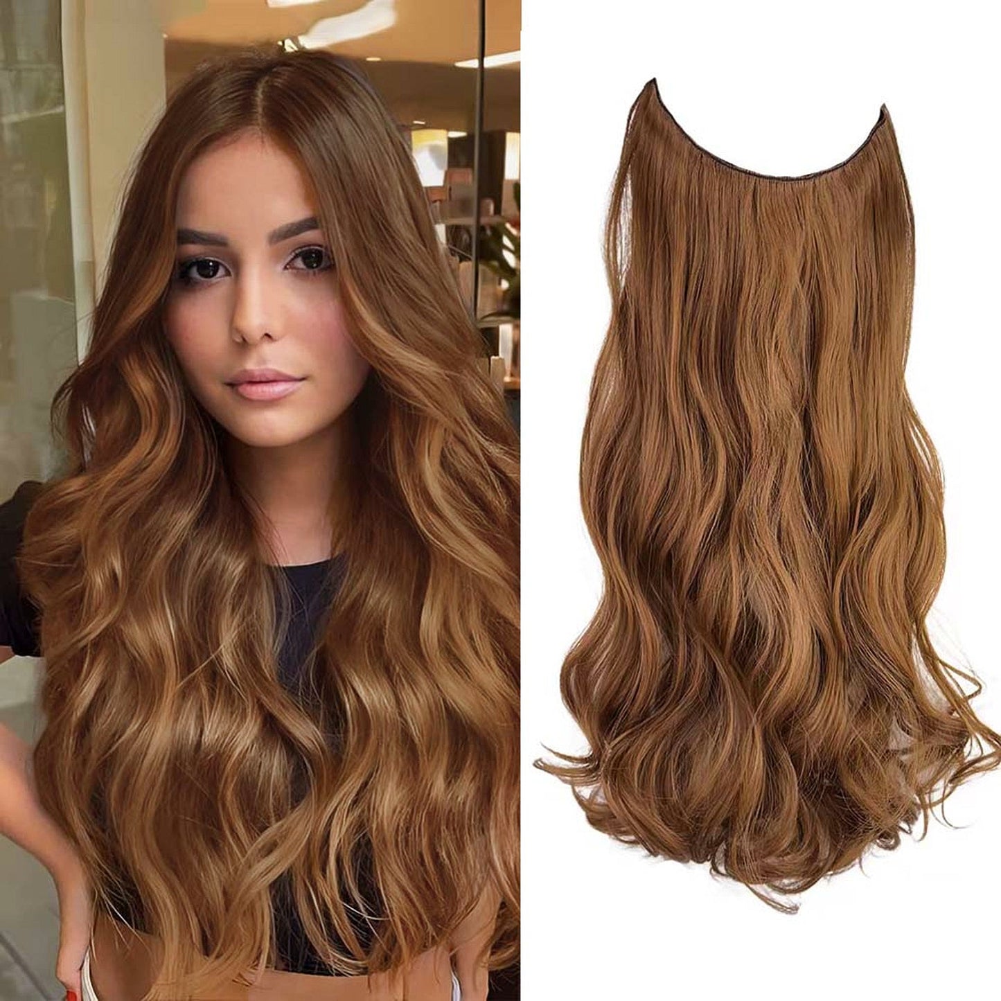 Wave Clip in Hair Extensions Wigs