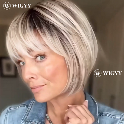 Perla - Wigyy Bob Elegant Wig with Bang