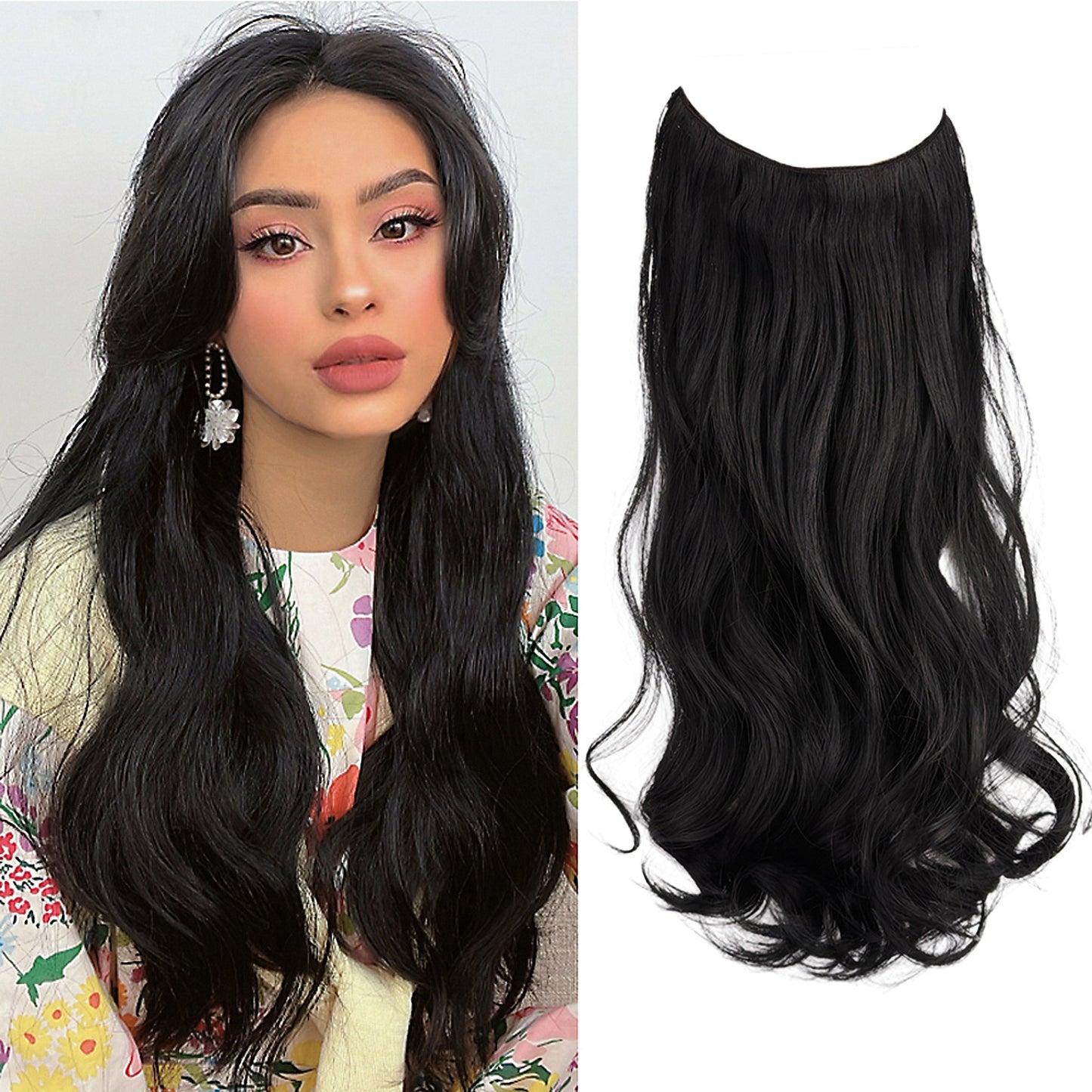 Wave Clip in Hair Extensions Wigs