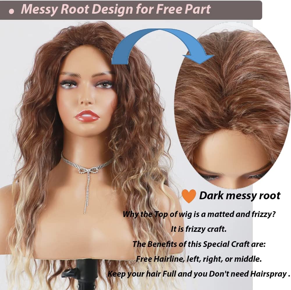 New Wave Golden Fluffy Hot Wigs