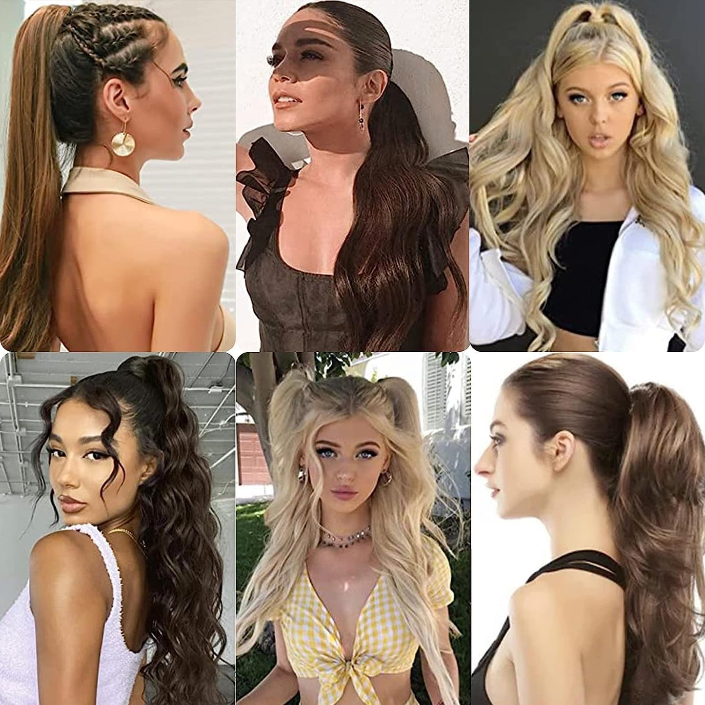 32 Inch Flexible Wrap Around Ponytail