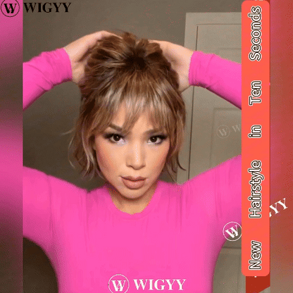 Bernice - Wigyy Wave Bob Elegant Wig with Bang