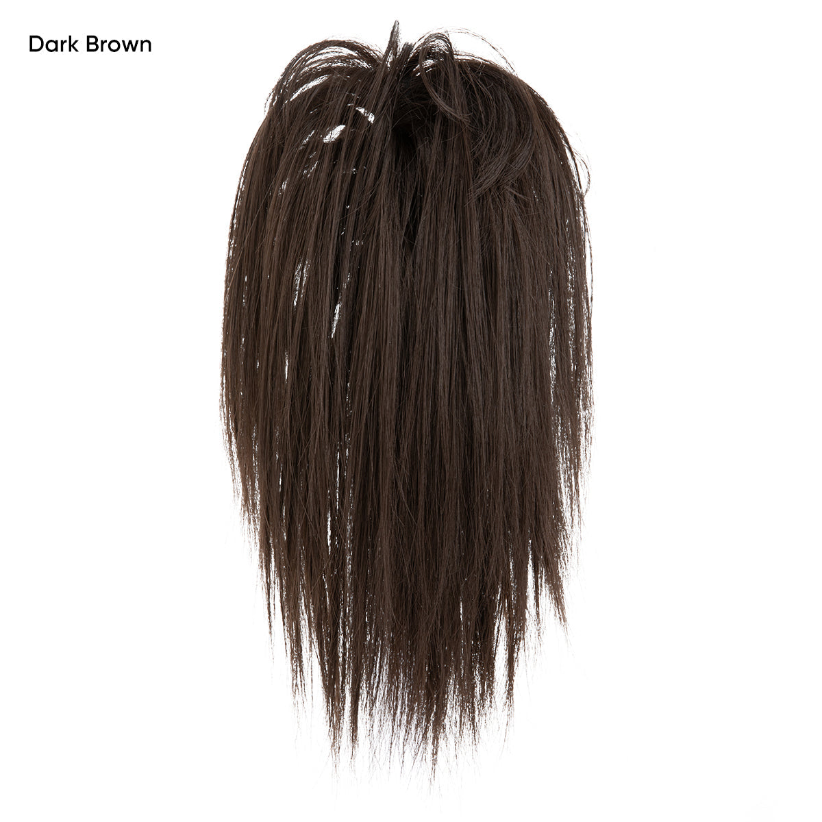 Messy ponytail clip extends hair