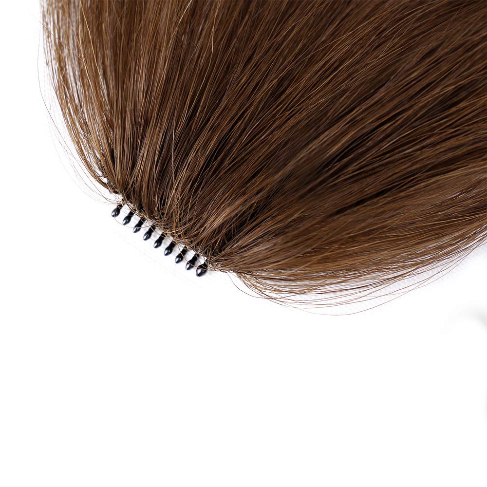 100% Human Hair Clip in Air Bangs