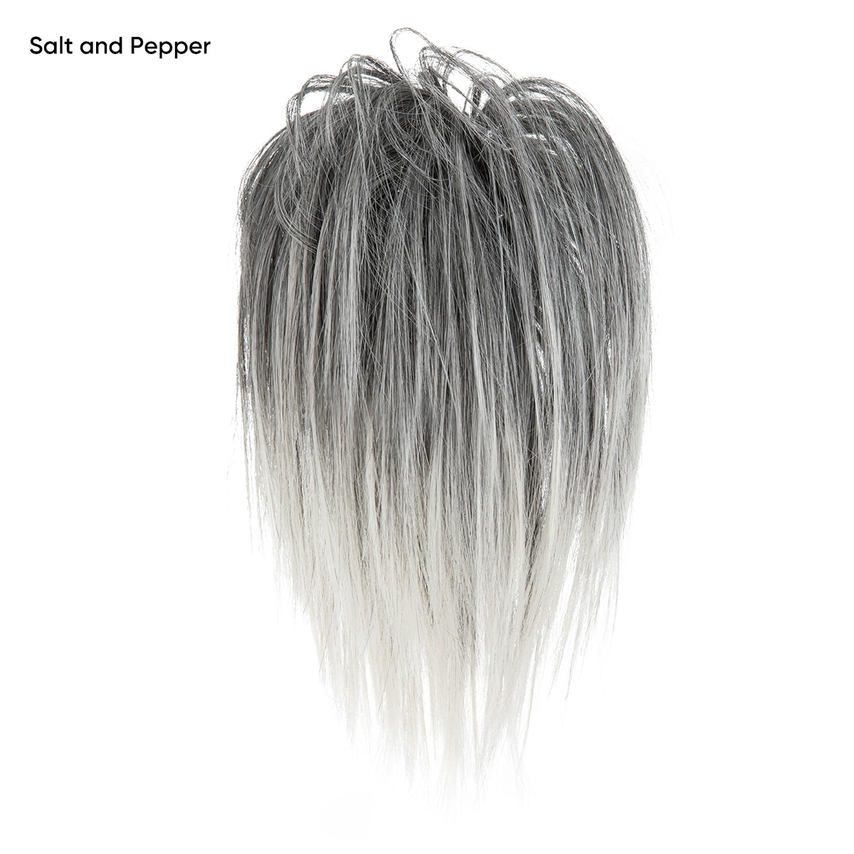 Messy ponytail clip extends hair