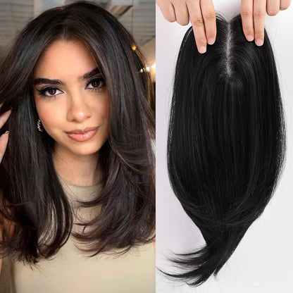 Rachel - 100% Human Hair 14 Inch Hair Toppers for Women Hair Pieces