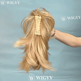 Synthetic Claw Clip In Ponytail Hair Extensions Diy Hairpiece Hair Bun