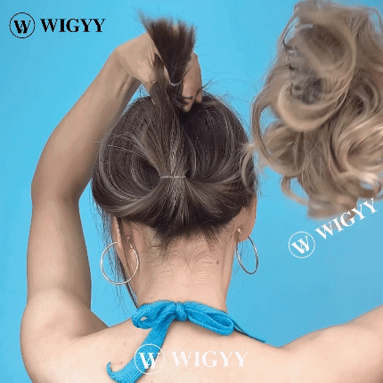 Claw Clip Short Ponytail Hair Extensions Bendable Metals Messy Bun