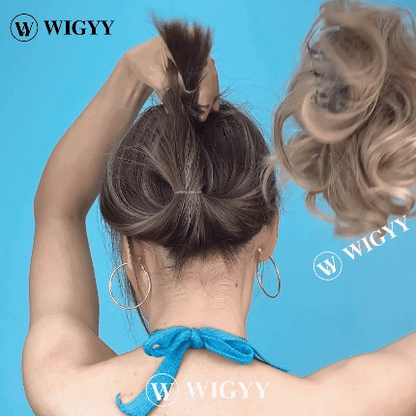 Claw Clip Short Ponytail Hair Extensions Bendable Metals Messy Bun